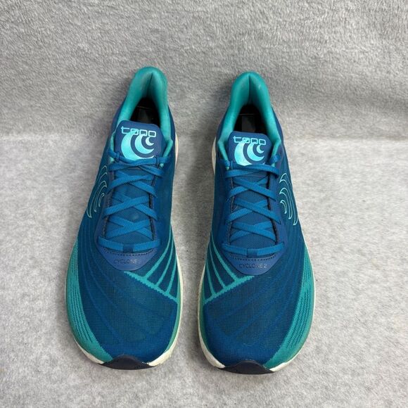 Topo Athletic Mens Shoes Size 11 Cyclone 2 Aqua Blue Low Top Running Sneakers - Picture 3 of 10